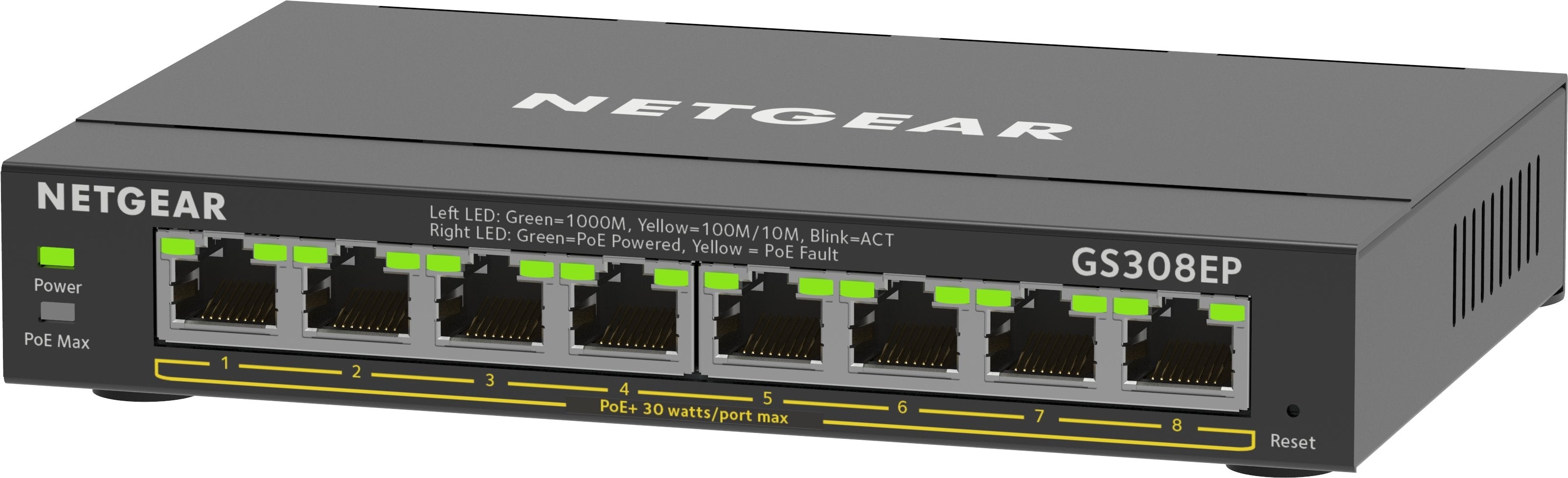 Switch Netgear 8x Ge Gs308ep-100pes