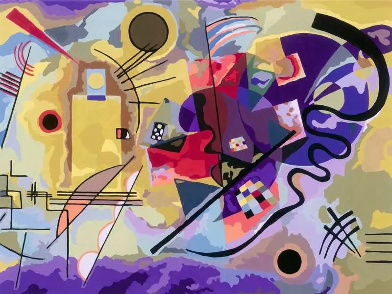 Ravensburger Creart Art Collection Canvas Edition - Amarillo, Rojo, Azul (Kandinsky), Pintura 23918