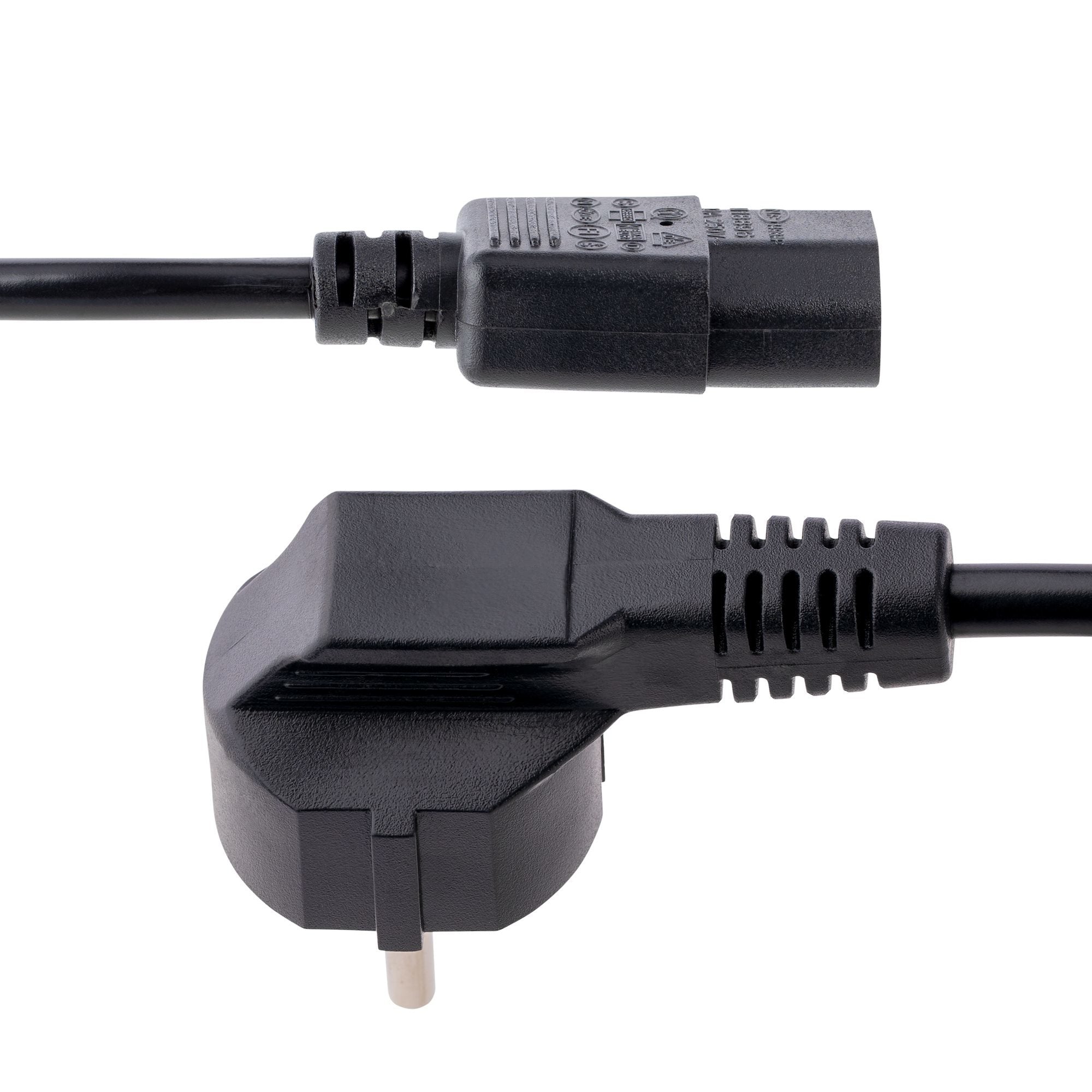 EAN 0065030894289 - StarTech.com 713E-1M-POWER-CORD cable de transmisión Negro CEE7/7 C13 acoplador imagen 3