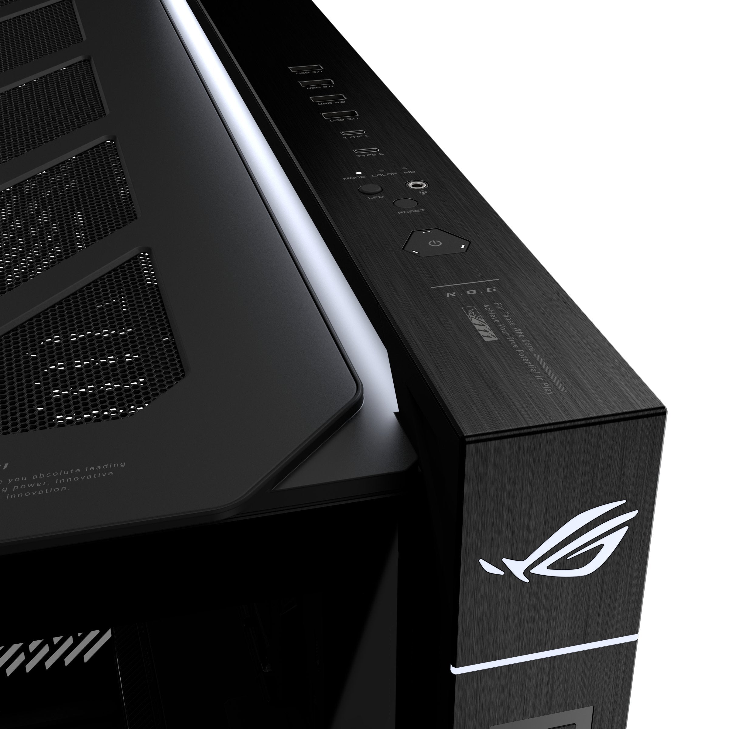 Asus Rog Cronox Gr801 Curve Tg Argb Black Midi Tower Negro