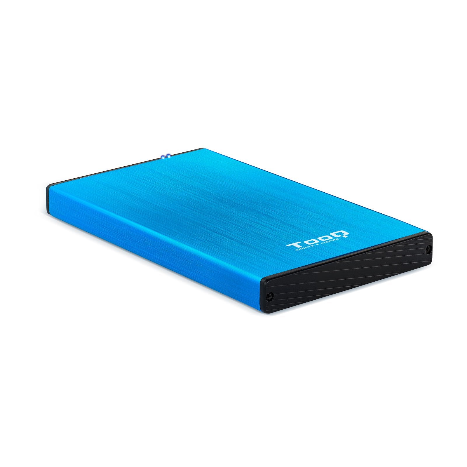 EAN 8433281009639 - TooQ TQE-2527BL caja para disco duro externo Caja de disco duro (HDD) Negro, Azul 2.5" imagen 1
