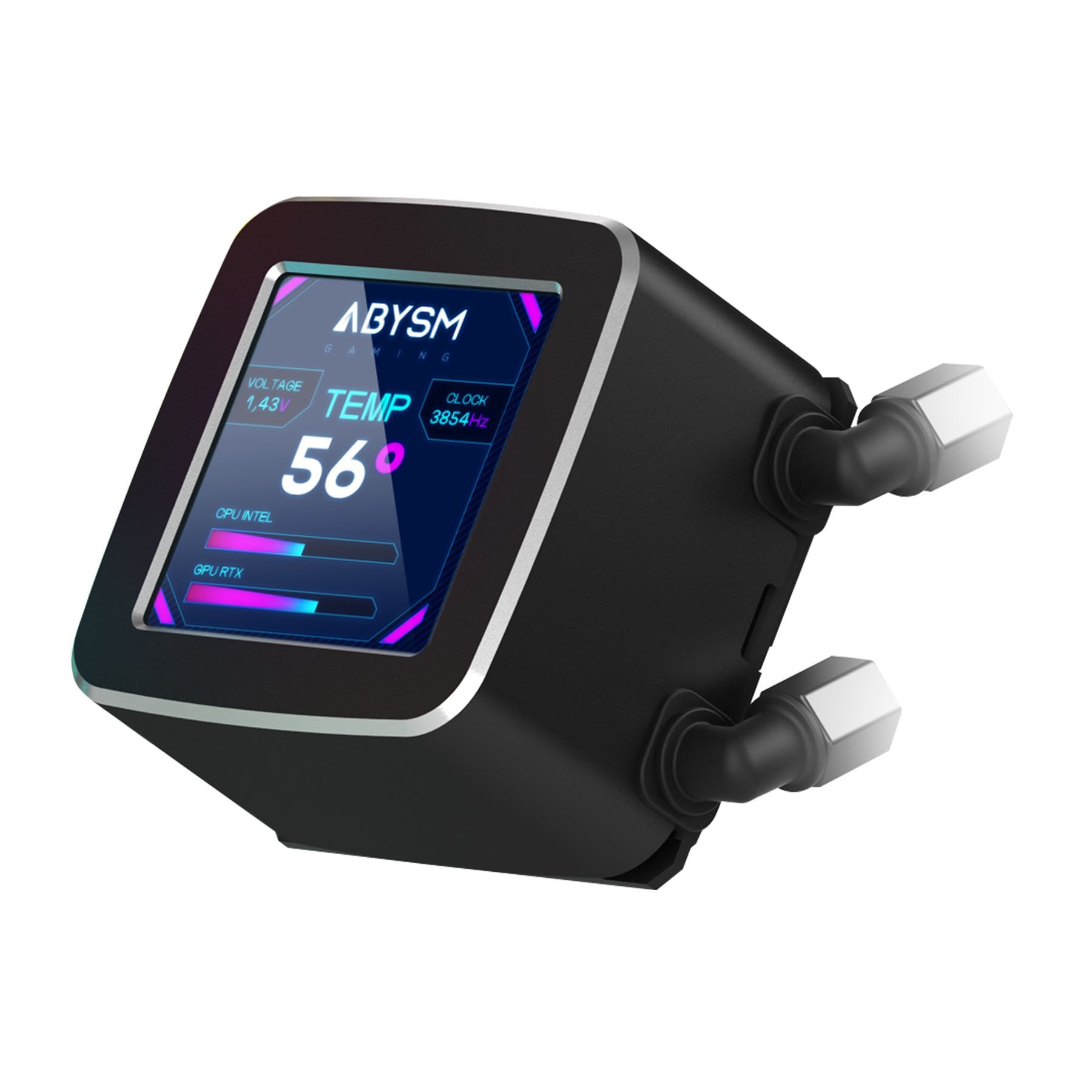 EAN 8436617920455 - ABYSM Oceanic LCD 360 ARGB Procesador Sistema de refrigeración líquida todo en uno 12 cm Negro 1 pieza(s) imagen 2