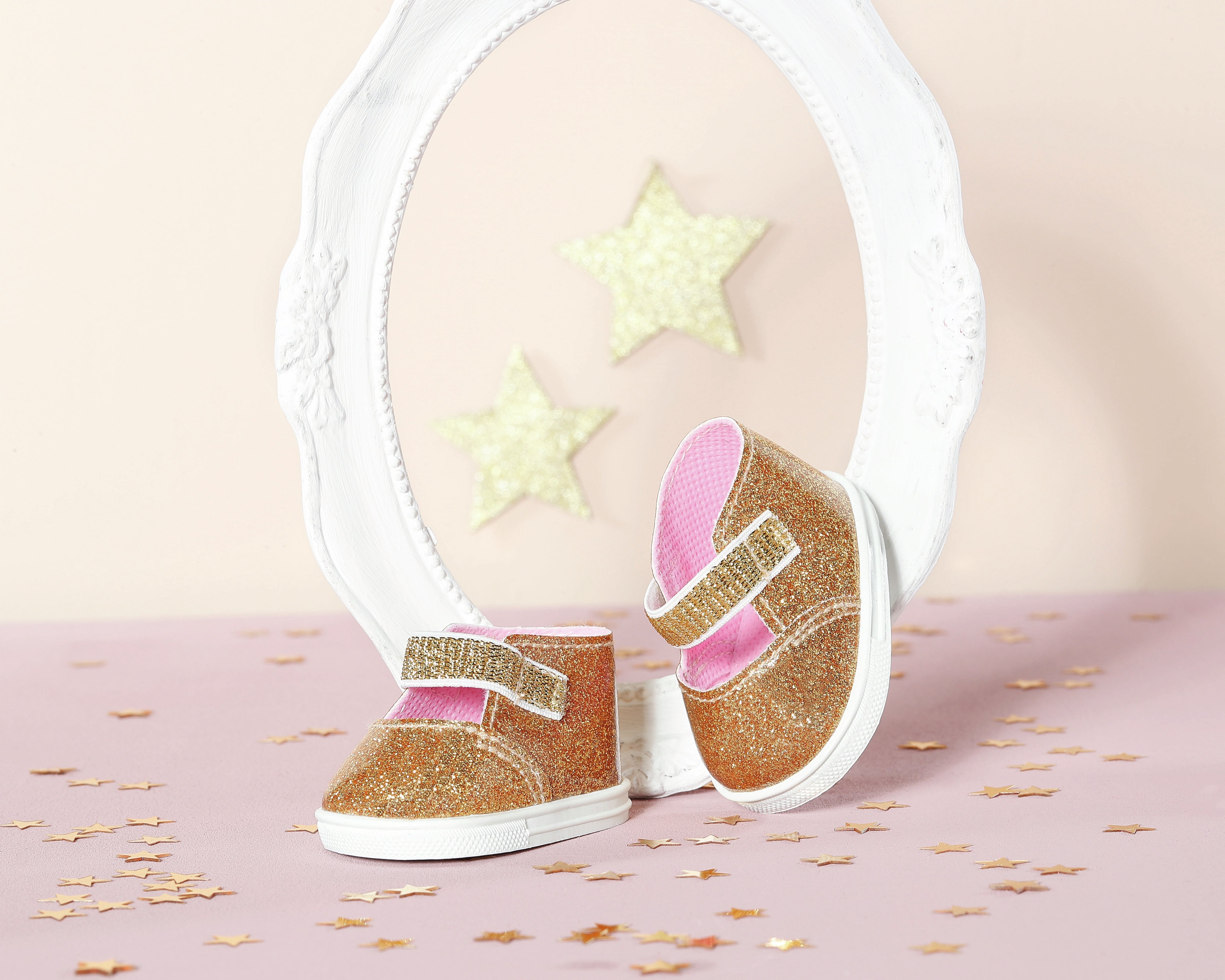 Zapf Creation Baby Annabell® Shoes Gold + Plantillas, Accesorios Para Muñecas 710272