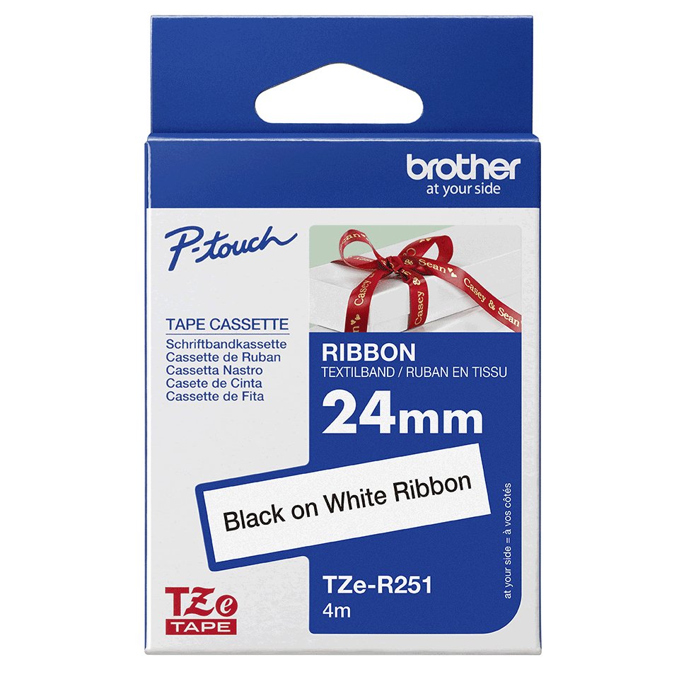 Brother Tze-R251 Cinta Para Impresora Negro