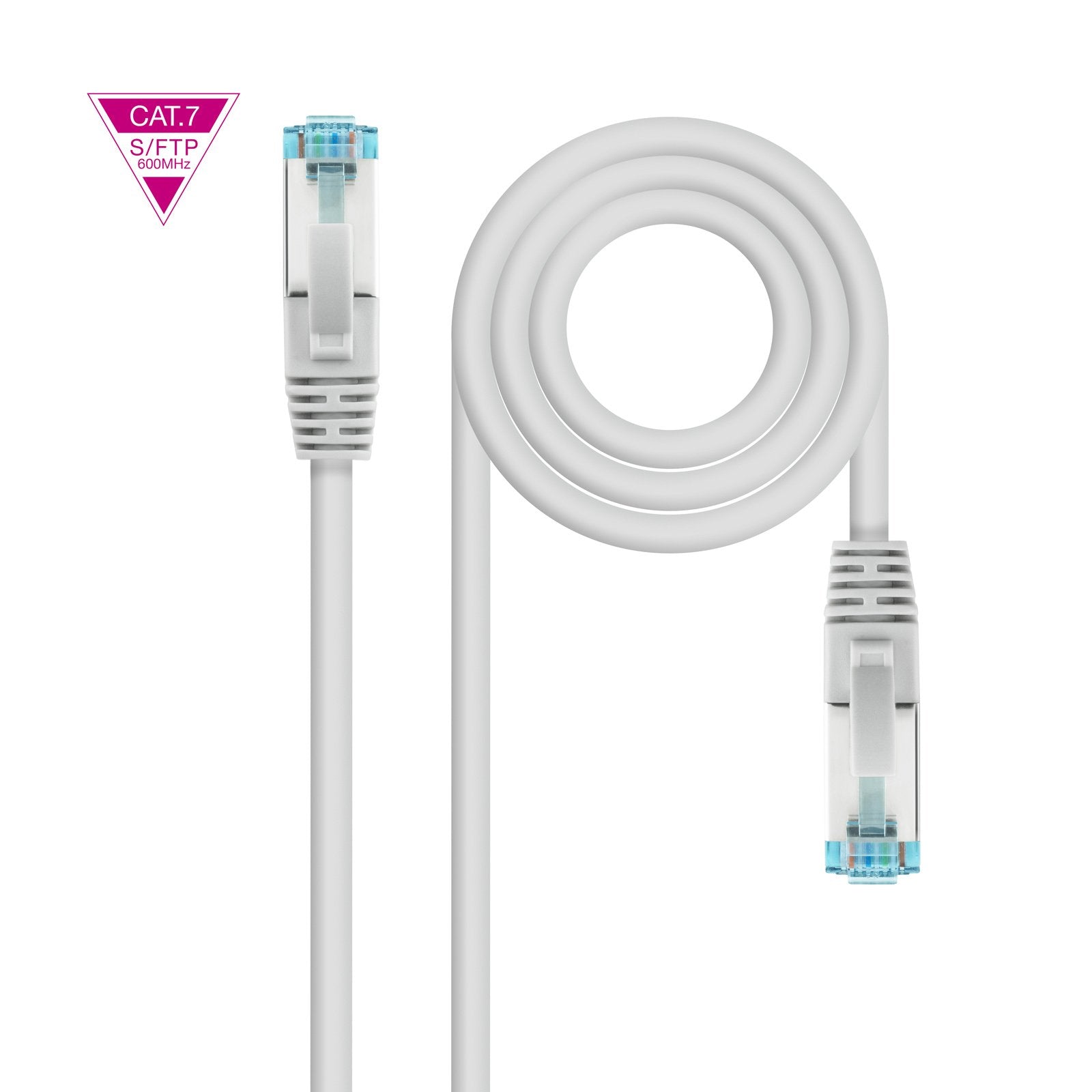 Nanocable Cable Red Cat.7 Lszh Sftp Pimf Awg26 25m - Gris