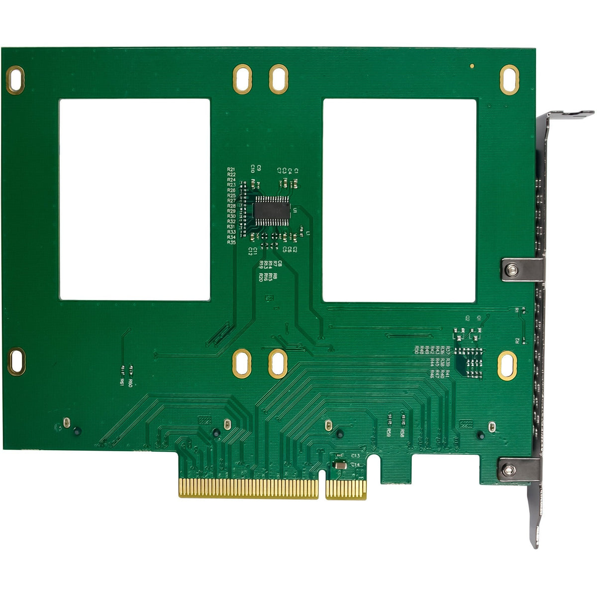 Inline Pcie Tarjeta A 2x Interno U.2 Nvme Sff-8639 Bifurcation - Pcie X8 - Ancho