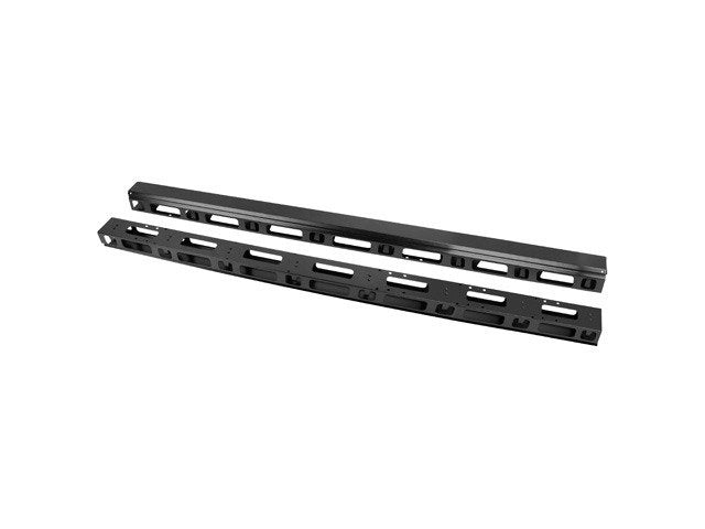 Panel Organizador De Cables Vertical 37u Para Armarios Independientes 19" 2unds Negro