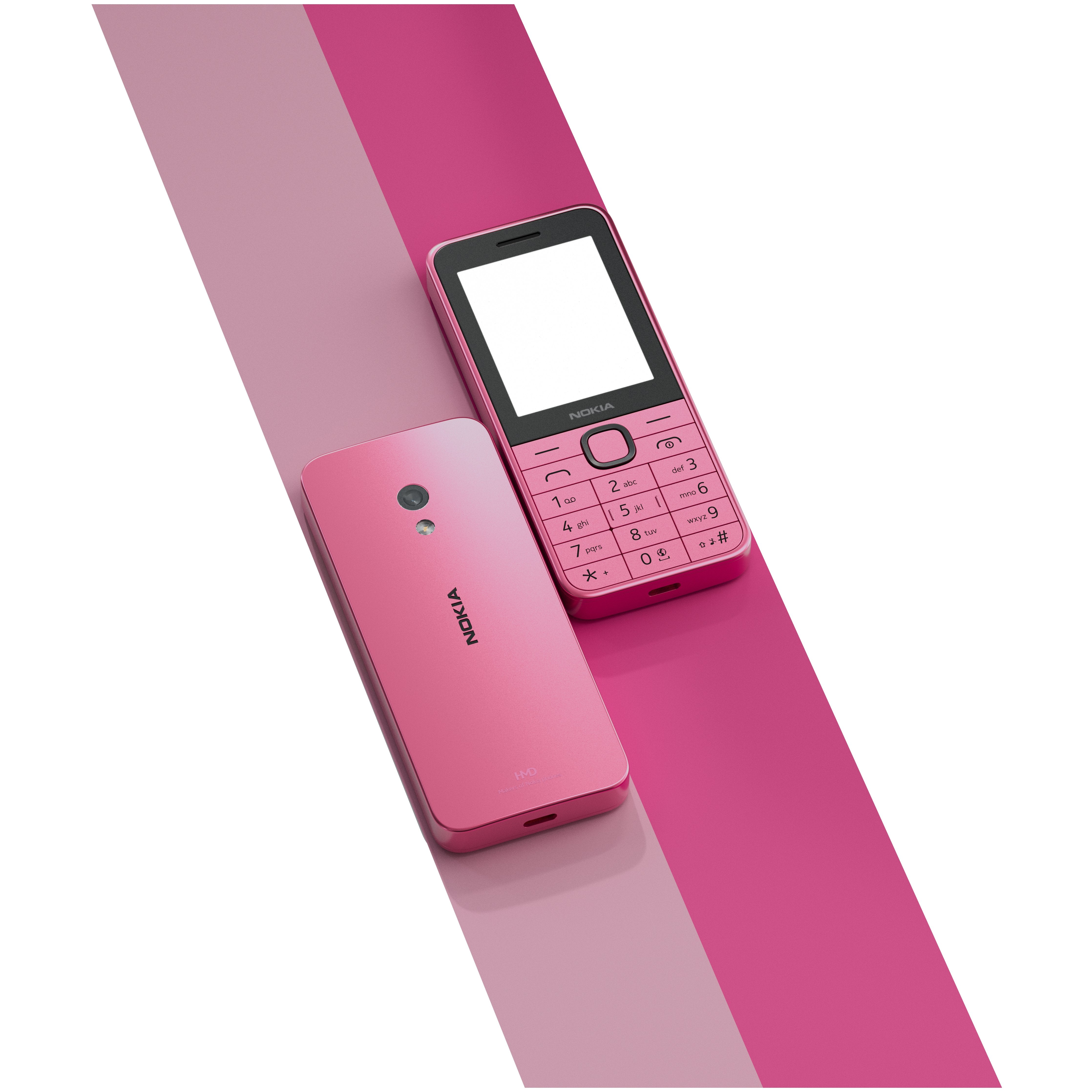 Nokia 225 4g (2024) (Ta-1610) (Pink) Ds 2.4 Tft Lcd 240x320 1.0ghz 128mb 64mb Ram Microsdhc Bt,4g