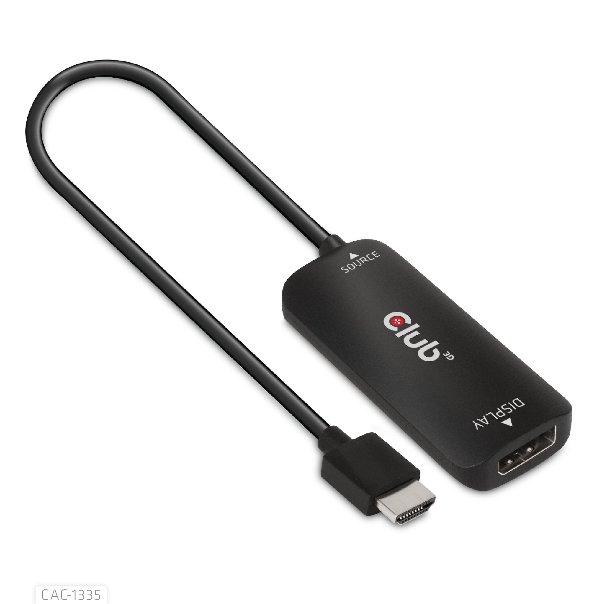 EAN 8719214472498 - CLUB3D CAC-1335 adaptador de cable de vídeo 1 m HDMI + USB DisplayPort imagen 8