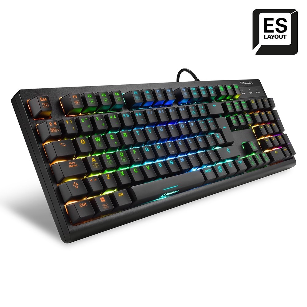 Teclado Gaming Sharkoon Skiller Sgk30 Azul