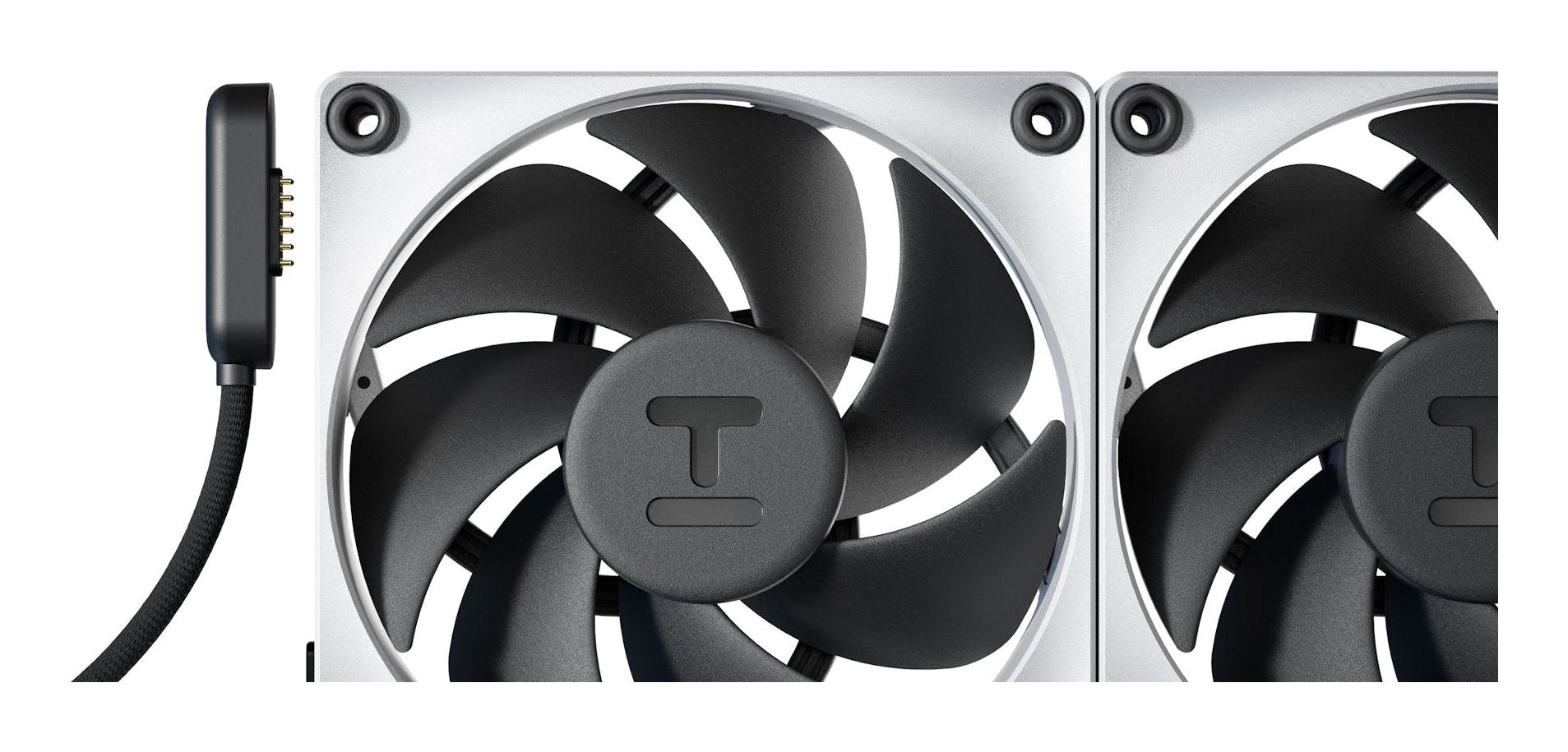 EAN 1220000350670 - HYTE THICC FP12 Procesador Ventilador 12 cm Negro, Blanco 3 pieza(s) imagen 9