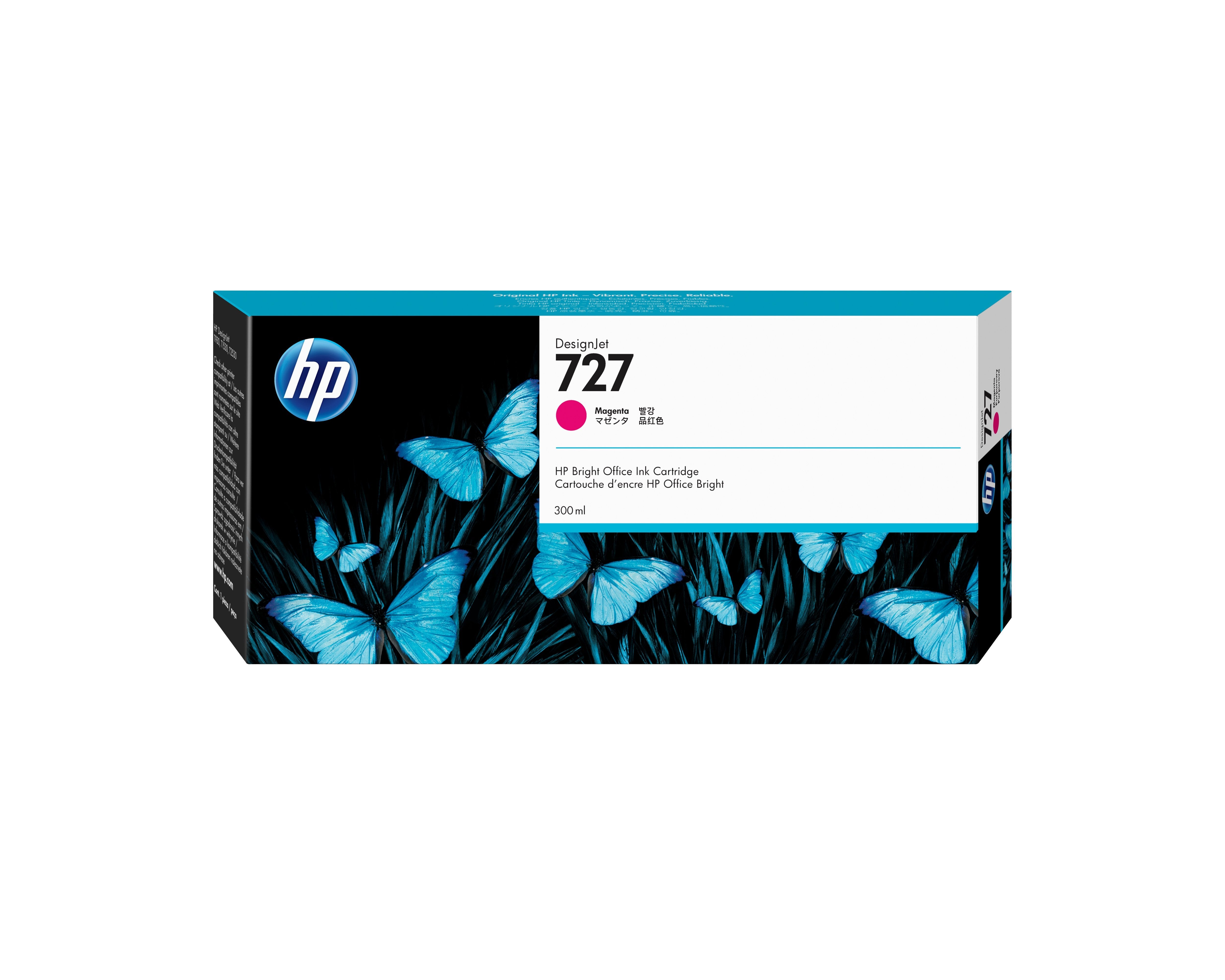 EAN 0889296103318 - HP 727 300-ml Magenta DesignJet Ink Cartridge cartucho de tinta 1 pieza(s) Original Alto rendimiento (XL) imagen 1