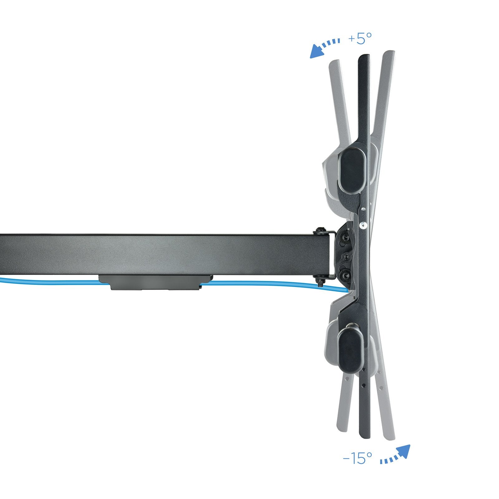 Tooq Soporte De Pared Con Brazo Articulado Para Tv De 43"-80" - Gran Angular - Giratorio E Inclinable - Peso Max 50kg -