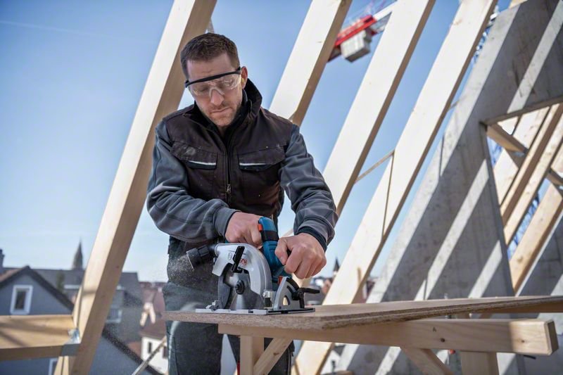 Sierra Circular Manual A Batería Bosch Gks 18v-57-2 Profesional Solo, 18volt 06016c1200