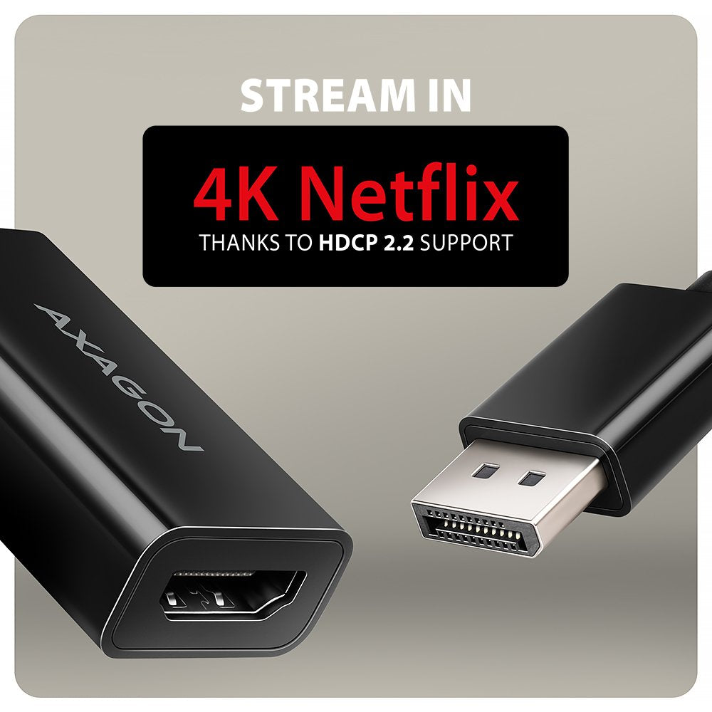 EAN 8595247908810 - Axagon RVD-HI20N adaptador de cable de vídeo 0,15 m DisplayPort HDMI Negro imagen 5