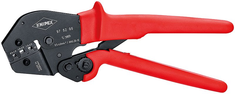 EAN 4003773025467 - Knipex 97 52 05 crimpadora Herramienta para prensar Negro, Rojo imagen 1