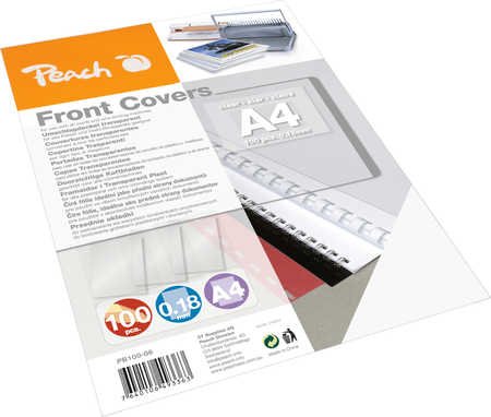 EAN 7640106493363 - Peach 510013 cubierta A4 Transparente 100 pieza(s) imagen 1