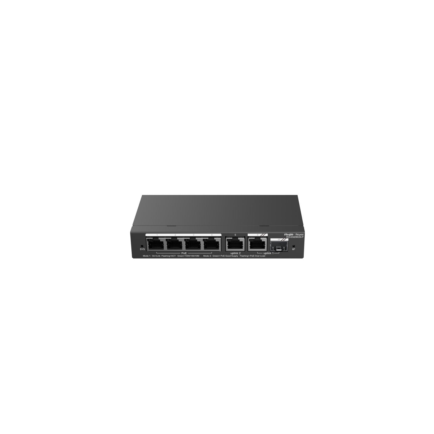 Switch Ruijie Reyee Rg-Es206gs-P 5-Port 10/100 Mbps Desktop Switch