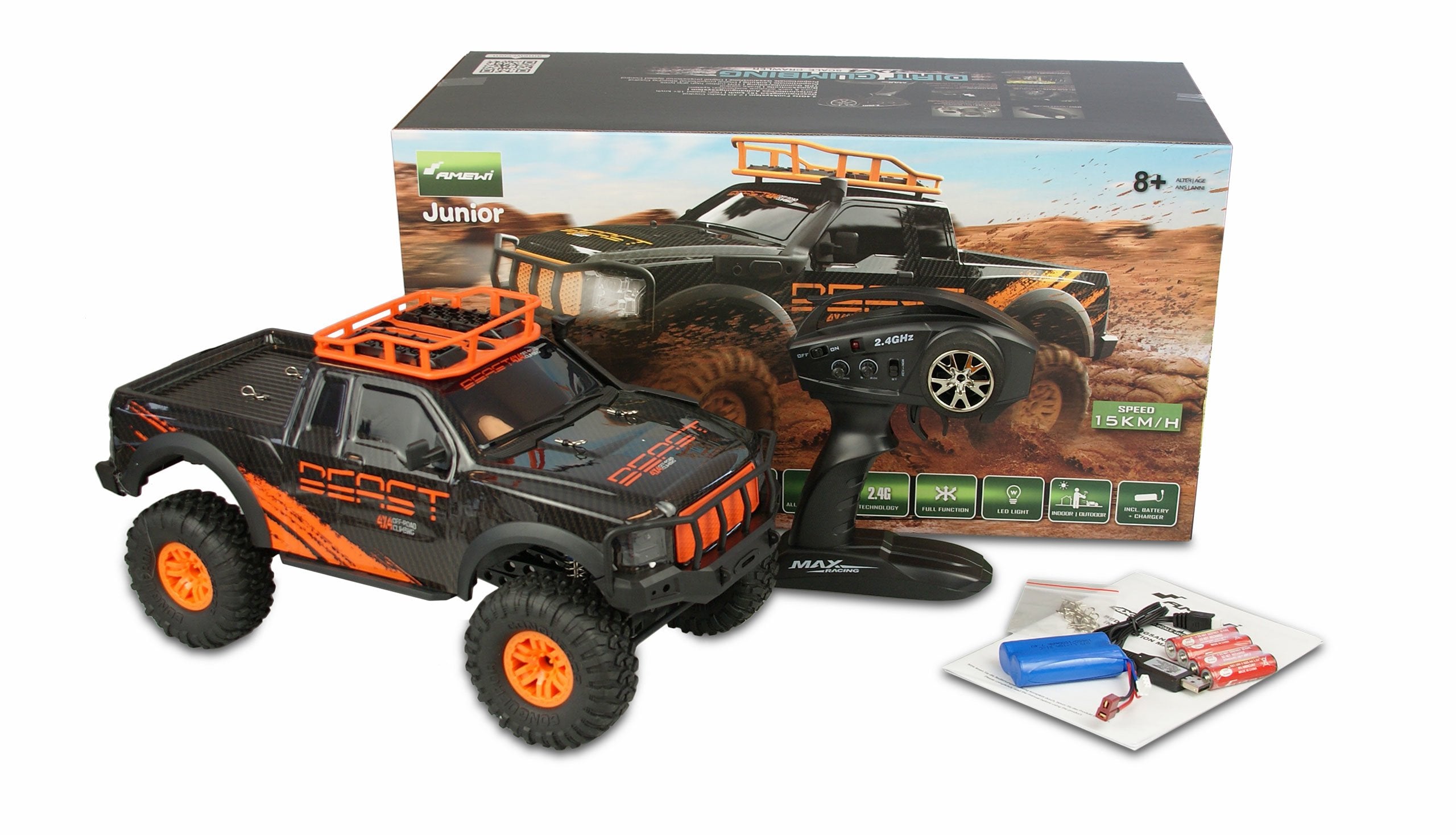 Amewi Rc Auto Dirt Beam Pickup Crawler Liion 1500mah /8+