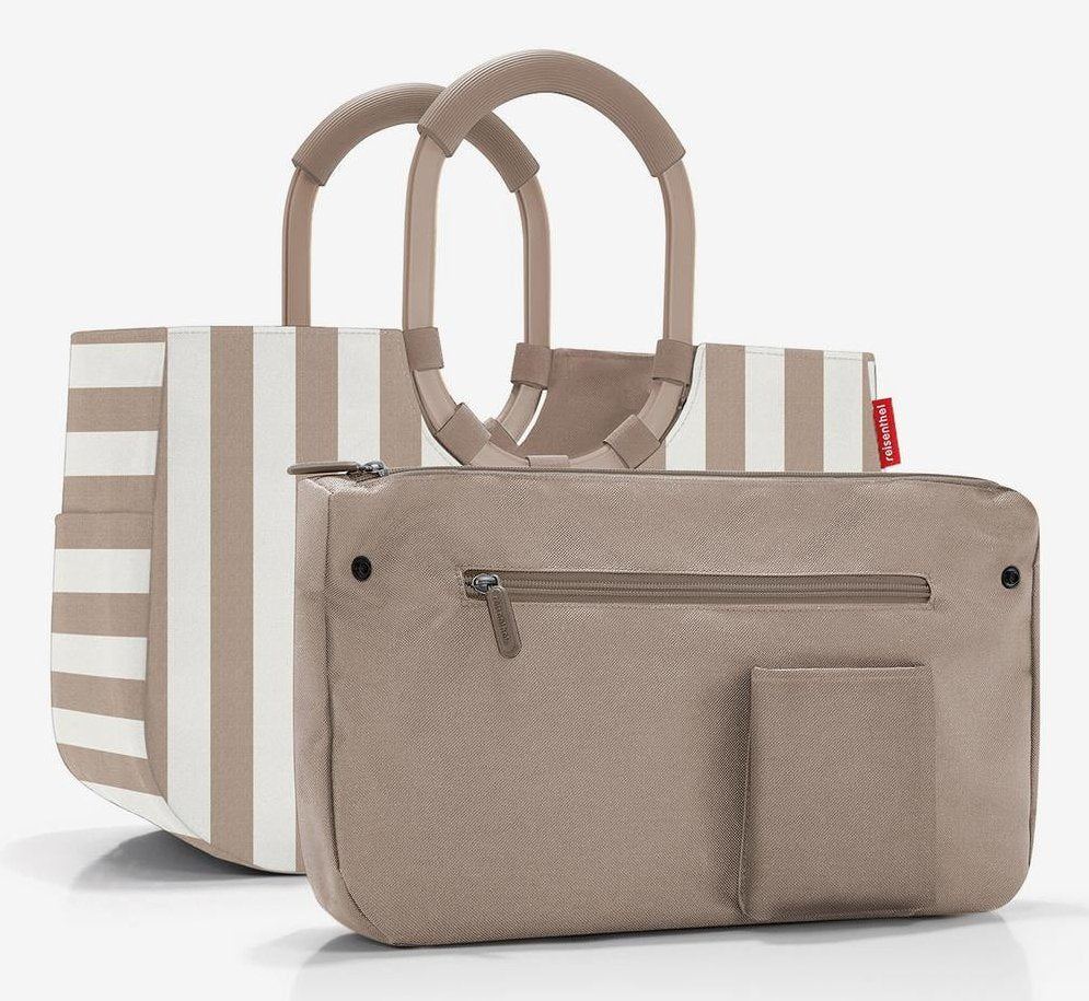 Reisenthel Loopshopper M Summerstripes Coffee