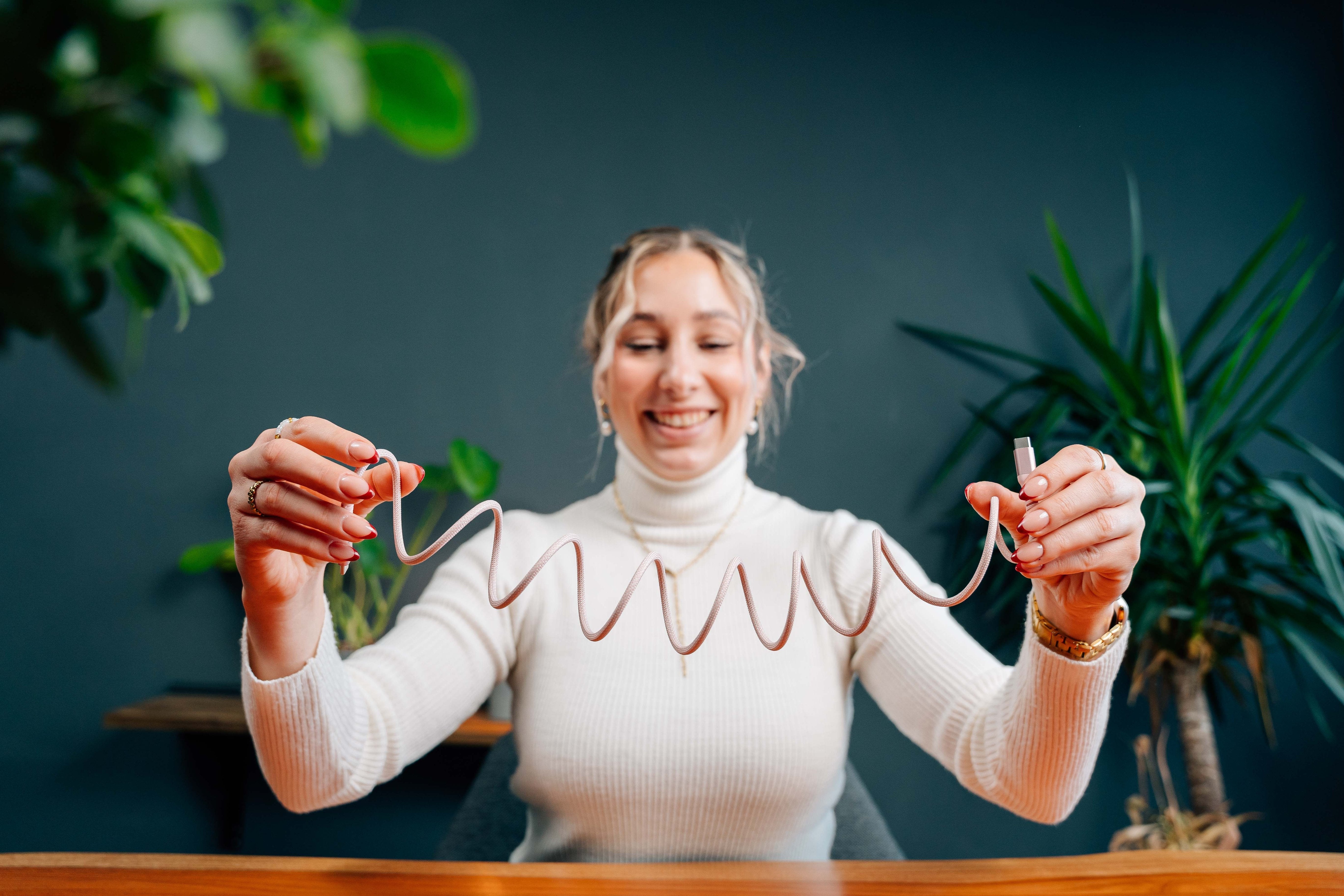 Verbatim Sync&Charge 60w 120cm Usb-C/Usb-C Magnetic Pink 31853