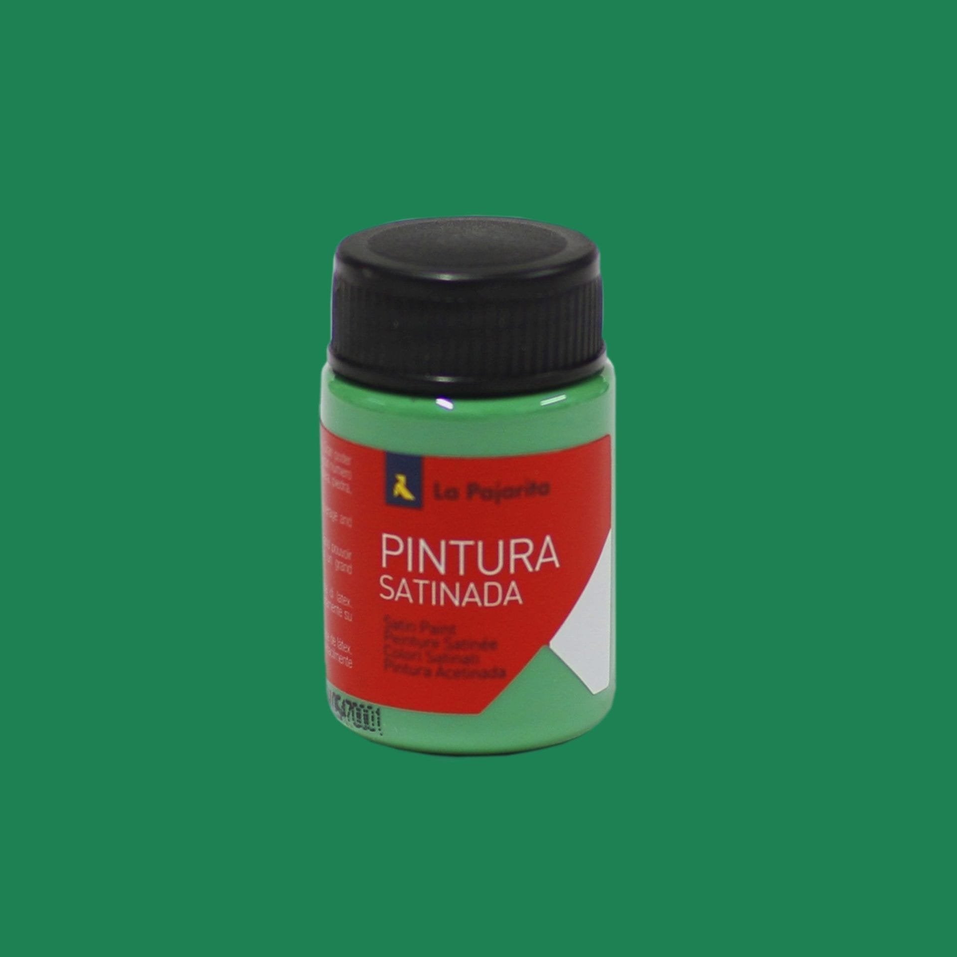 La Pajarita Témpera Escolar Bote De 35ml Satinada Verde Vivo L-17