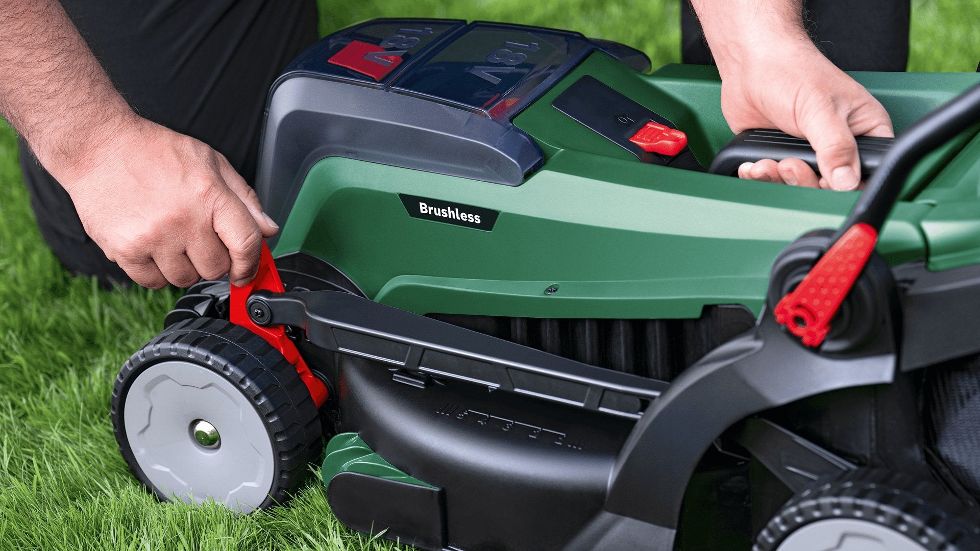 EAN 4059952641867 - Bosch 37-550 Cortacésped de empuje a gasolina Batería Negro, Verde imagen 8