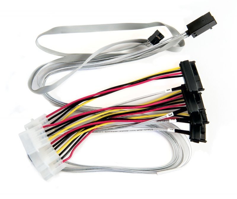 EAN 0760884157077 - Microchip Technology 2280100-R cable Serial Attached SCSI (SAS) 0,8 m 6 Gbit/s Multicolor, Blanco imagen 1
