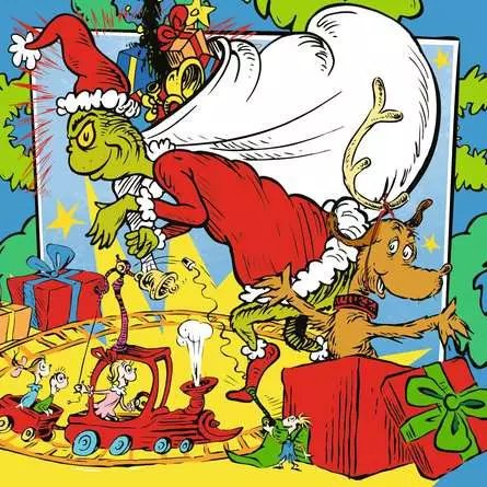 Puzzle El Grinch 3x49pzs