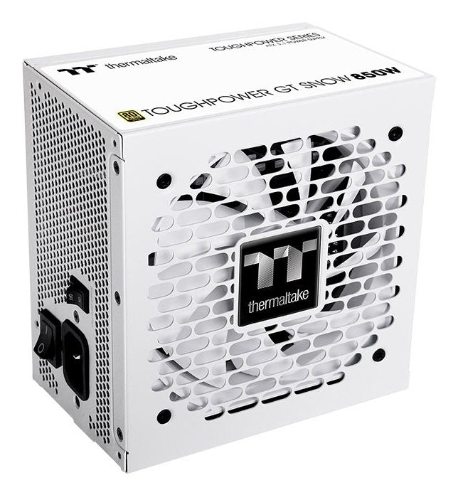 Fuente De Alimentación Thermaltake Toughpower Gt Snow 850w Para Pc Blanco, 1x Gpu De Alta Potencia De 12 Pines, 4x Pcie, Gestión De Cables, 850 Vatios Ps-Tpt-0850fnfage-W
