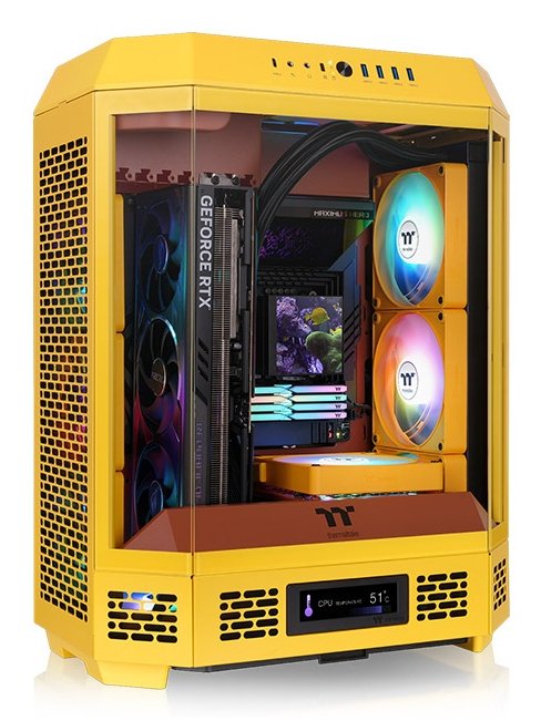EAN 4711475649828 - Thermaltake Tower 600 Midi Tower Amarillo imagen 2