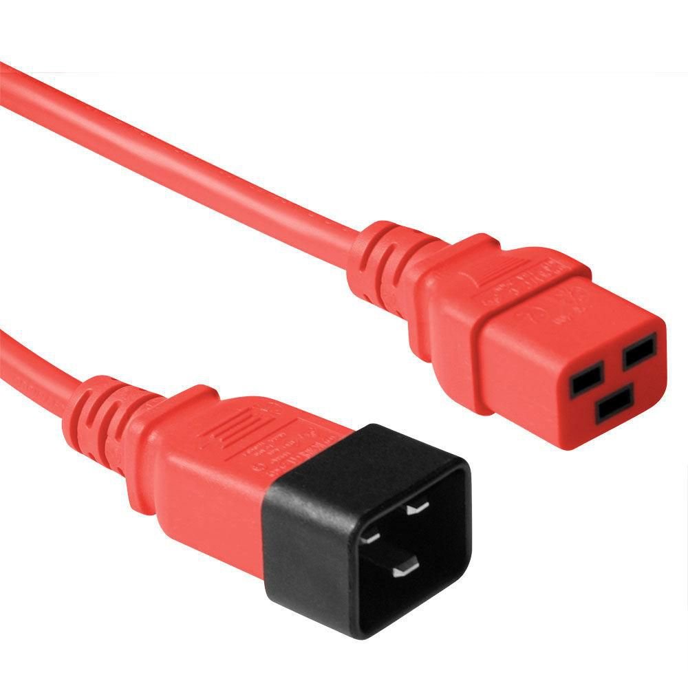 EAN 5715063104439 - Microconnect PE2019R3 cable de transmisión Rojo 3 m C20 acoplador C19 acoplador imagen 1