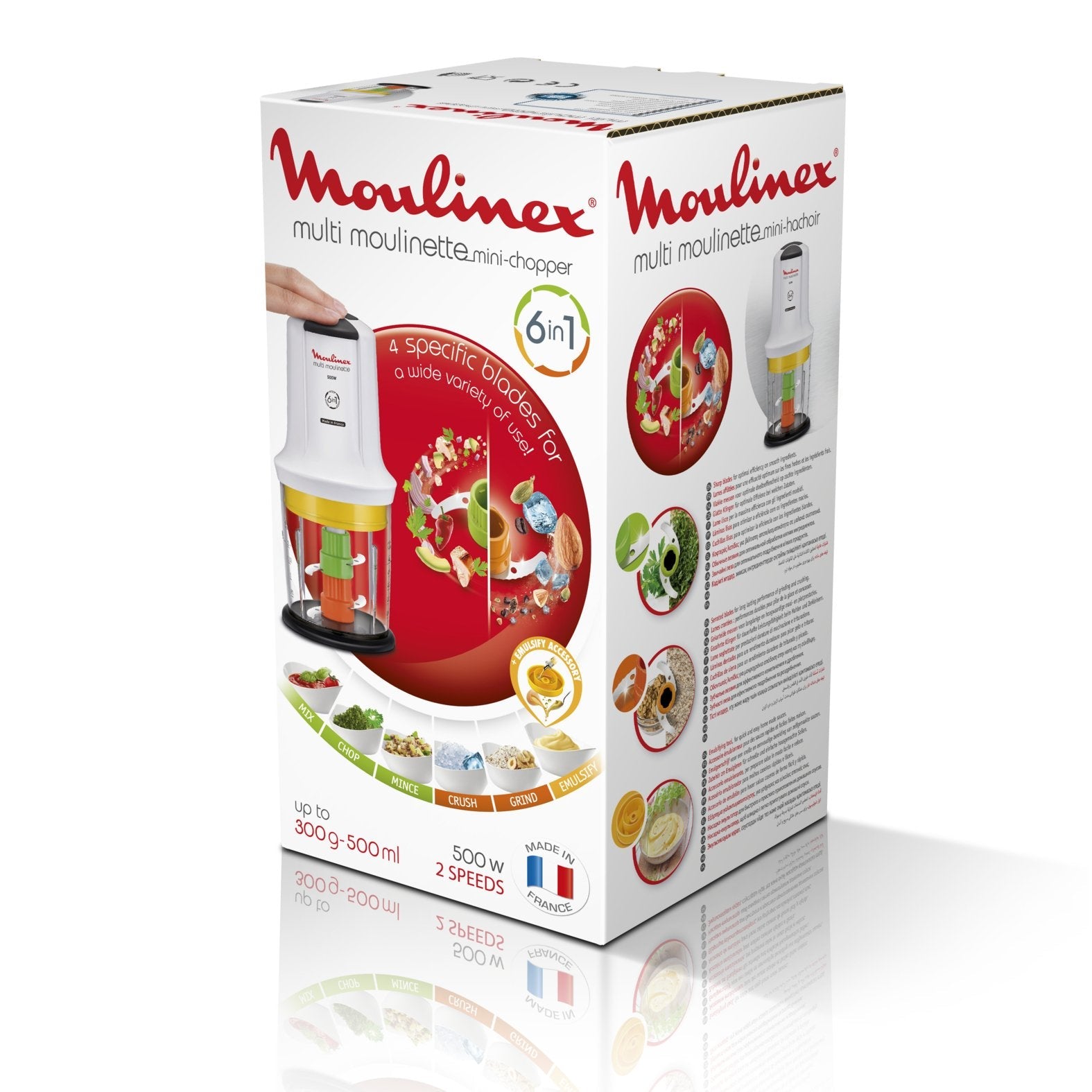 Moulinex Multimoulinette Picadora 6 En 1 500w