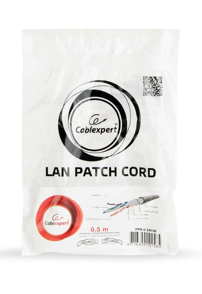 Gembird Cable Red Ftp Cat6 0,25m Blanco