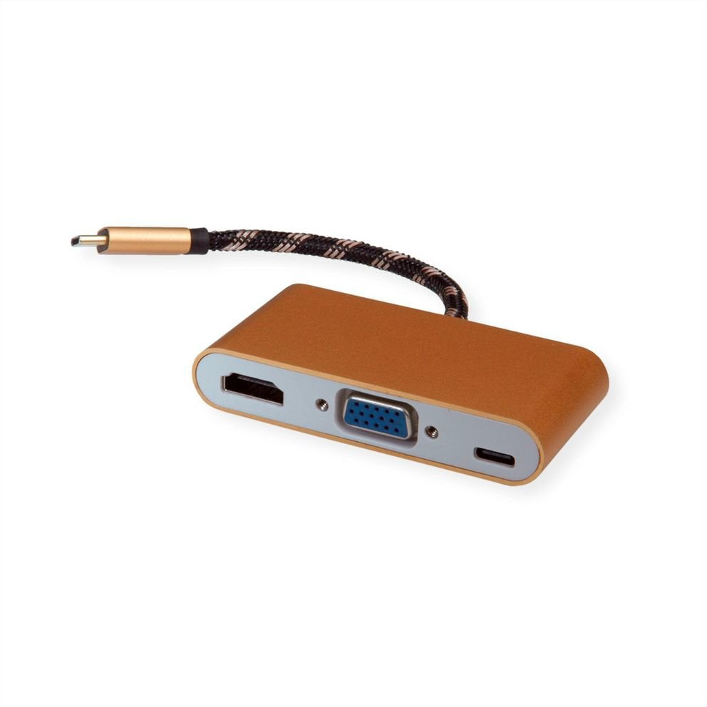 Roline Gold Display Adapter Usb Typ C - Vga Hdmi C (Pd)
