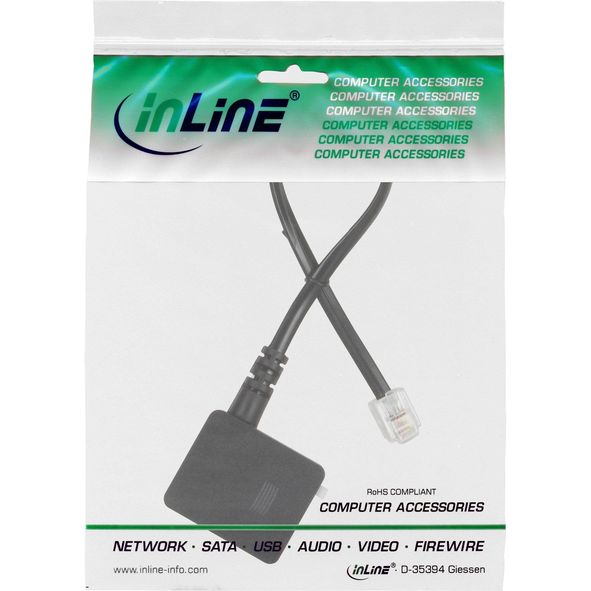 Adaptador Inline Tae Rj11 6p4c Macho A Tae-N Hembra