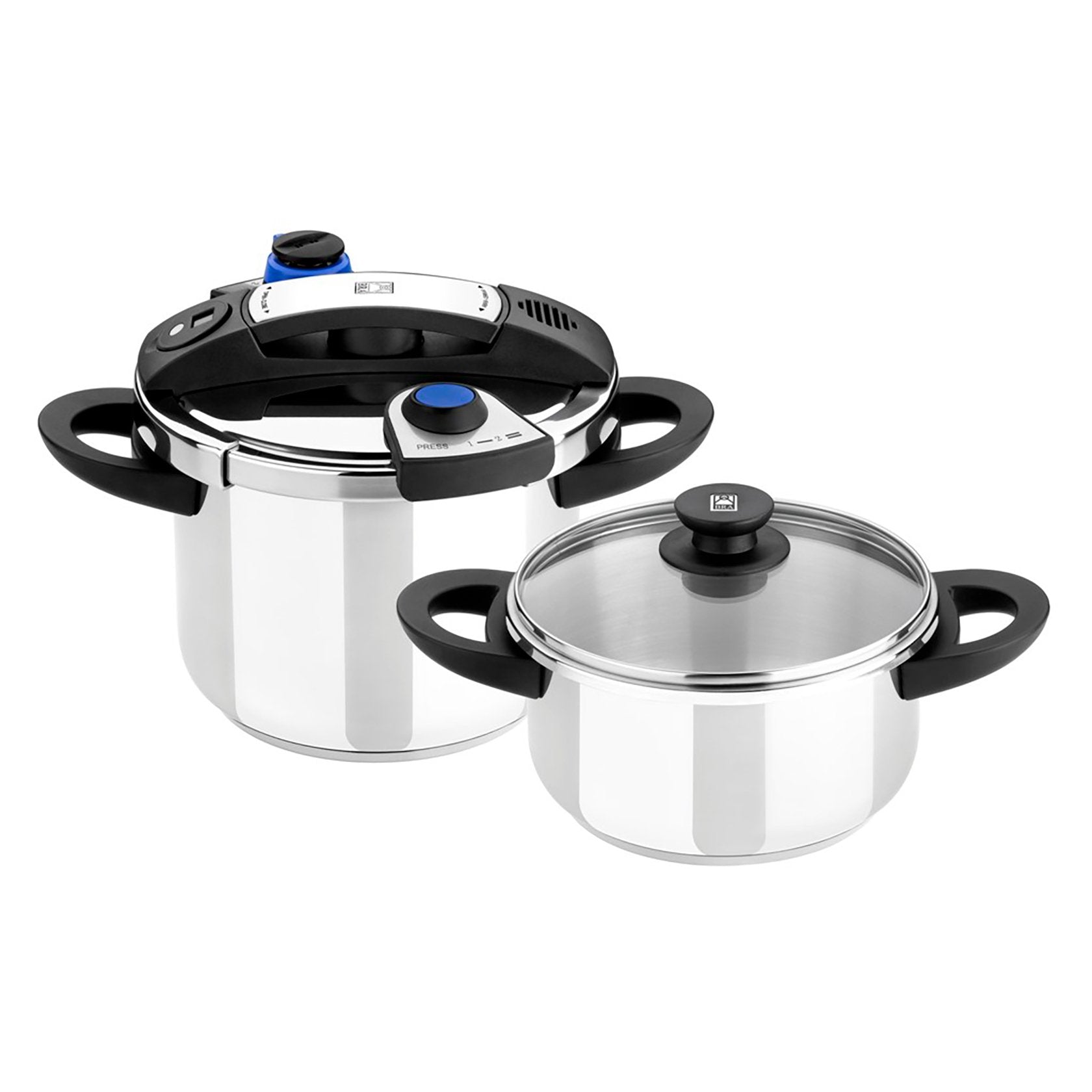 Pack 2 Ollas Bra Tekna A185605 4+7l Acero Inoxidable Apta Para Inducción