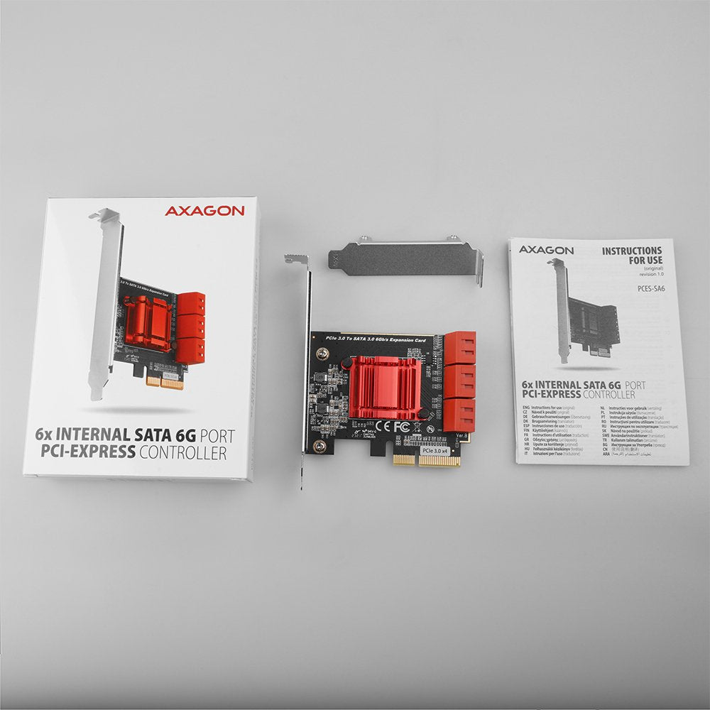 EAN 8595247906465 - Axagon PCES-SA6 tarjeta y adaptador de interfaz Interno SATA imagen 5