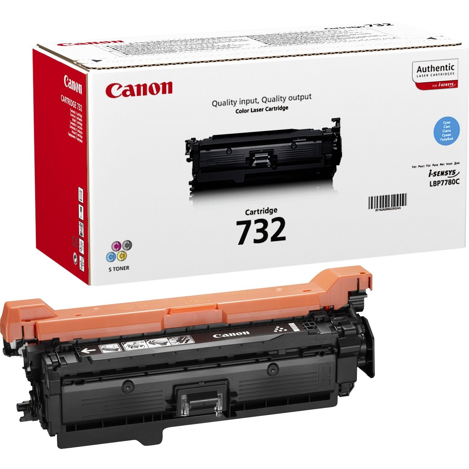 EAN 4960999909110 - Canon 732C cartucho de tóner 1 pieza(s) Original Cian imagen 2