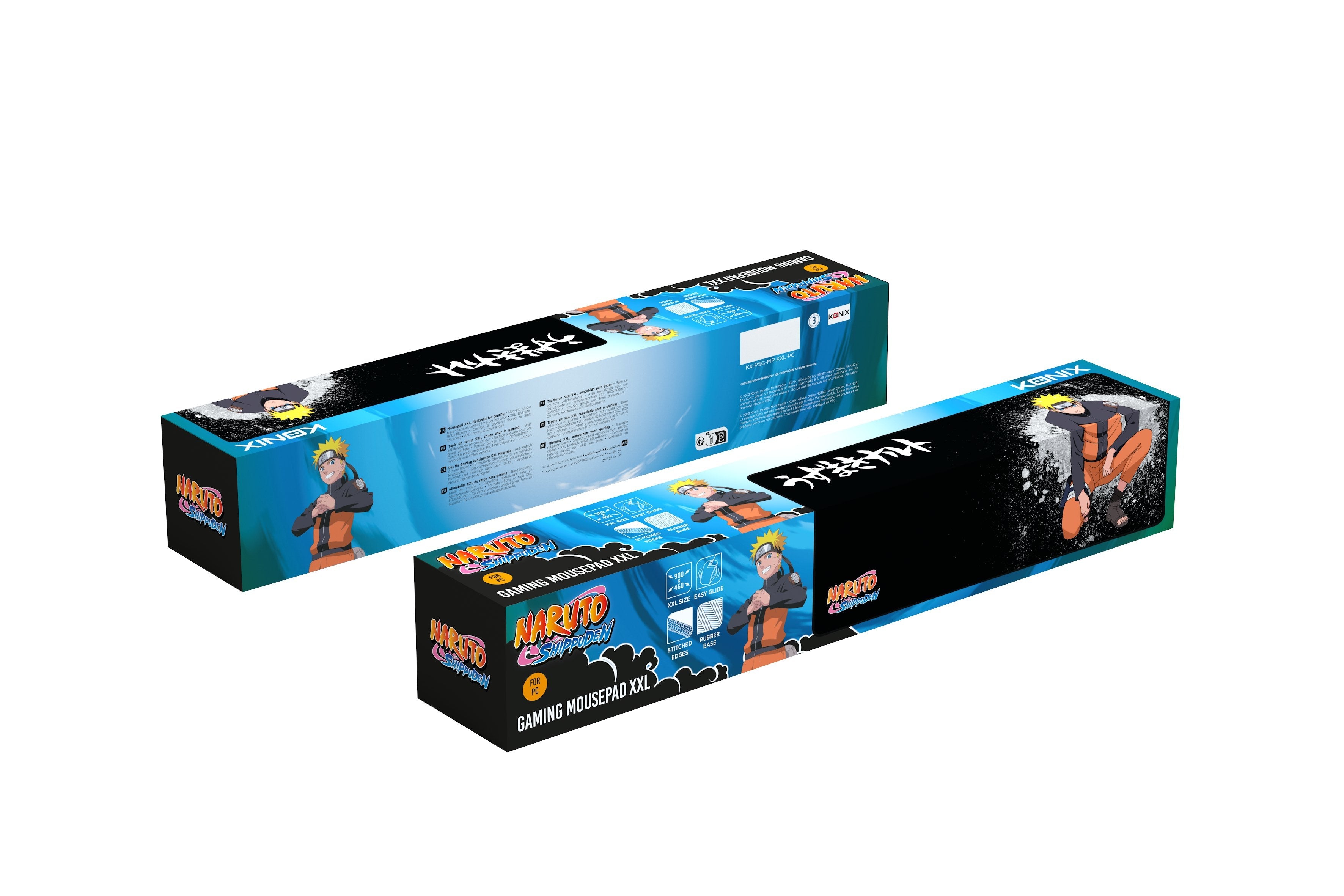 Konix Naruto Kx Mousepad Xxl Black Alfombrilla De Ratón Para Juegos Negro, Naranja