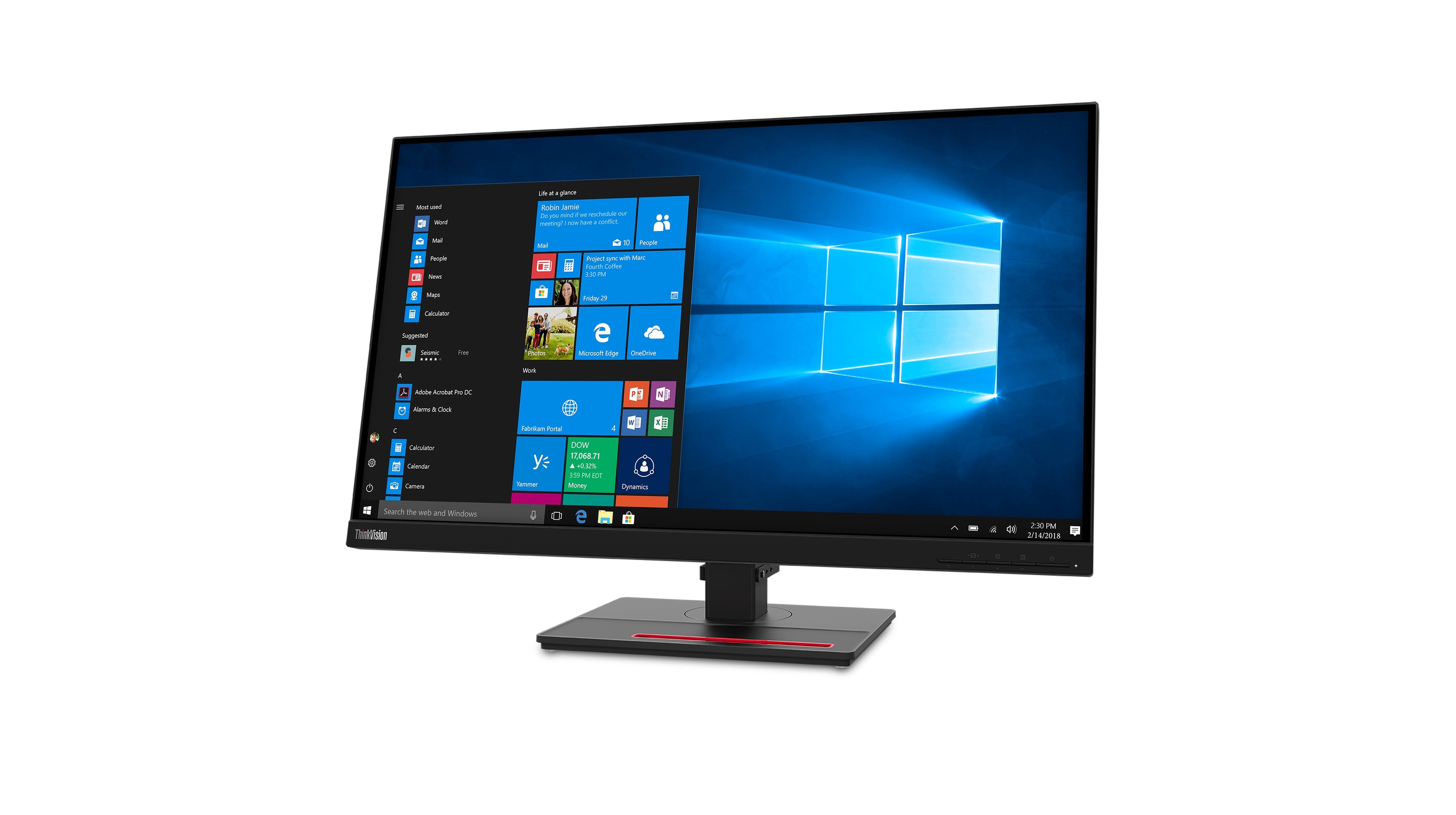 Monitor Lenovo Thinkvision T27q,27",2560x1440,Ips,Hdmi/Dp,3 Años