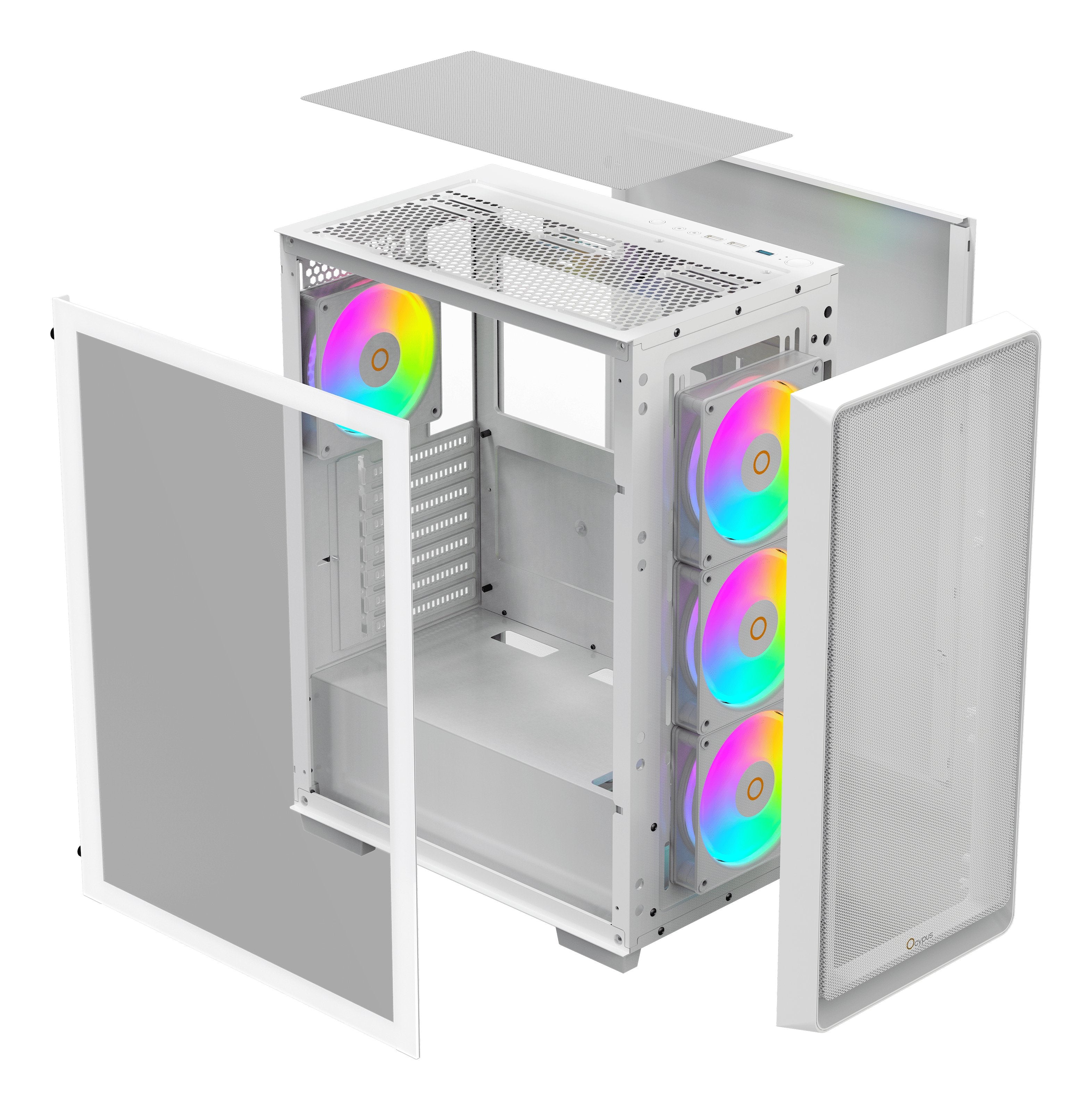 Ocypus Gamma C60 Argb (Blanco, Tempered Glass) Gamma-C60-Whg400xx-Gl