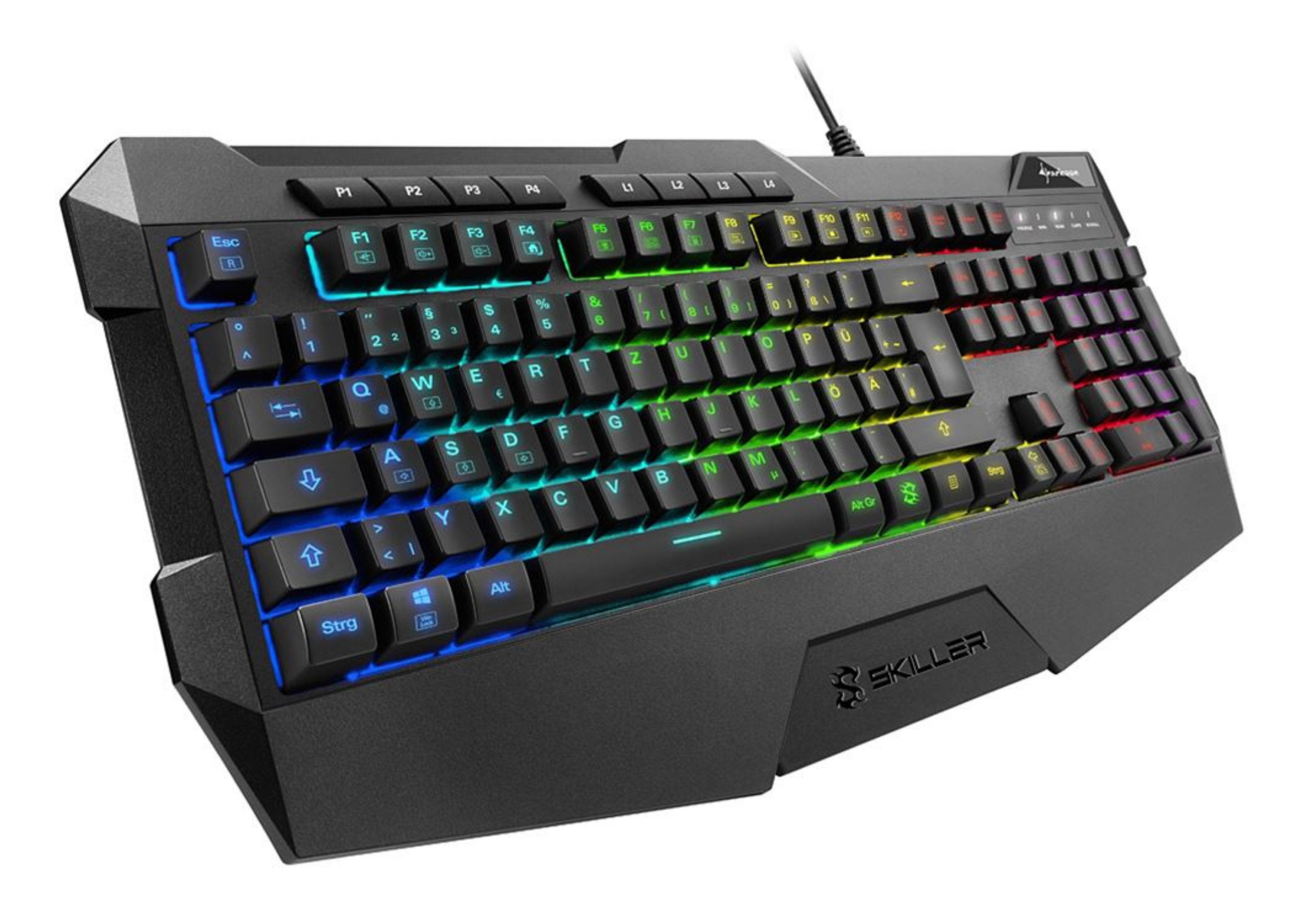 EAN 4044951020454 - Sharkoon SKILLER SGK4 teclado Juego USB QWERTZ Alemán Negro imagen 2