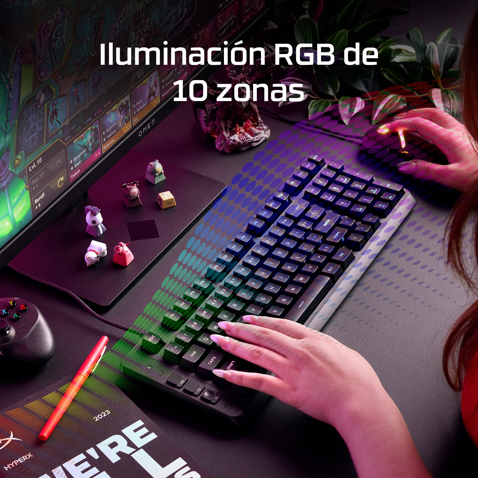 EAN 0198990307855 - HyperX Eve 1800 teclado Juego USB Negro imagen 6