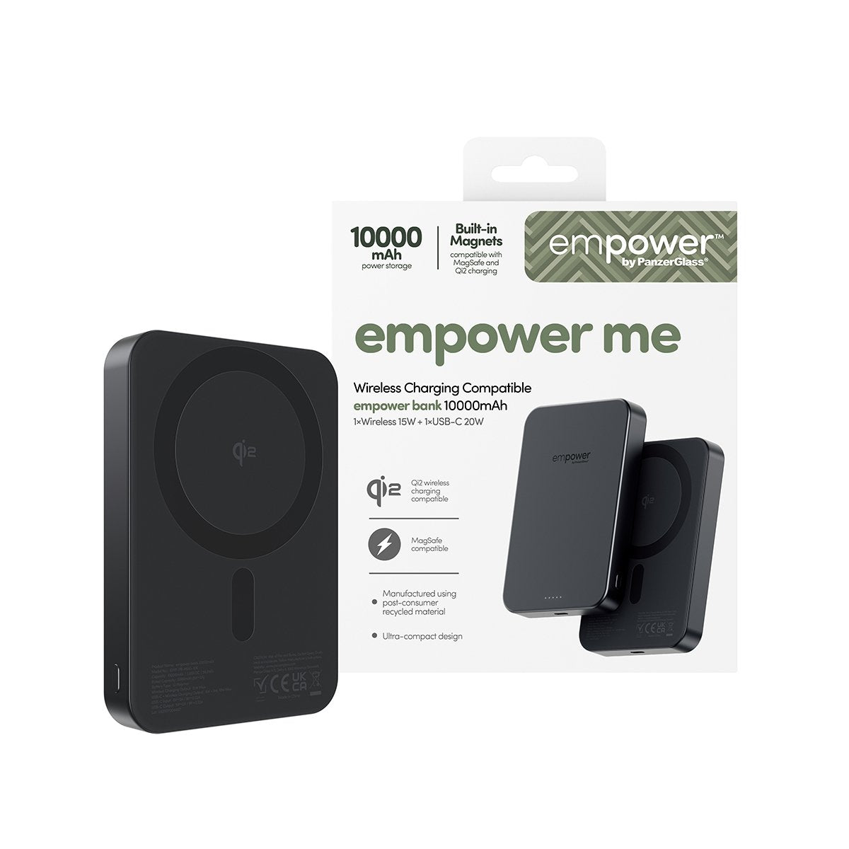 Panzerglass Empower By ® Empower Bank 10000mah Space Black Negro