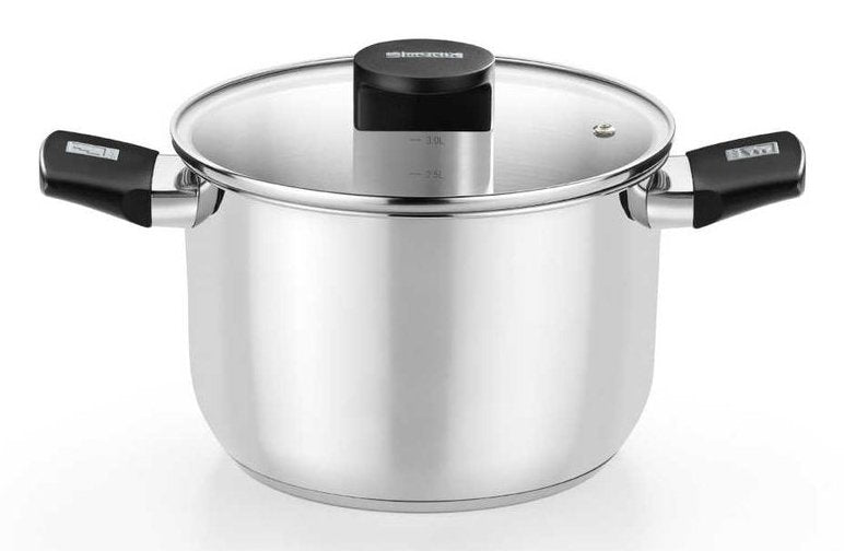 Olla Monix Elite Inox M240230 30cm 12l Acero Inoxidable Apta Para Inducción