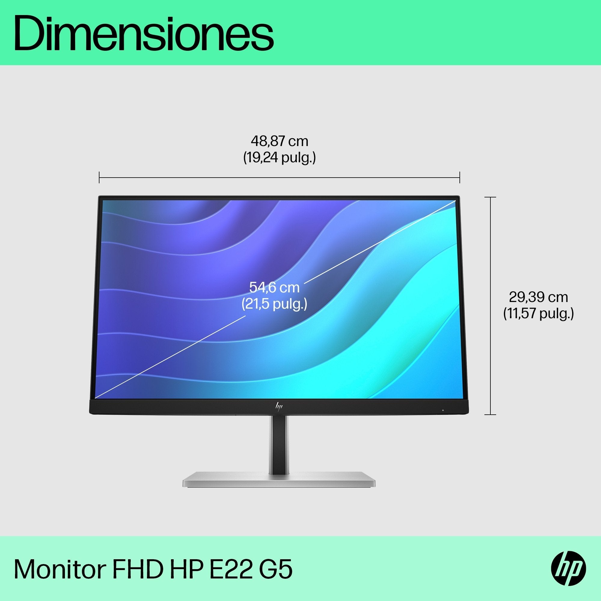 EAN 0196786298073 - HP E-Series E22 G5 FHD Monitor pantalla para PC 54,6 cm (21.5") 1920 x 1080 Pixeles Full HD LCD Negro, Pl imagen 6