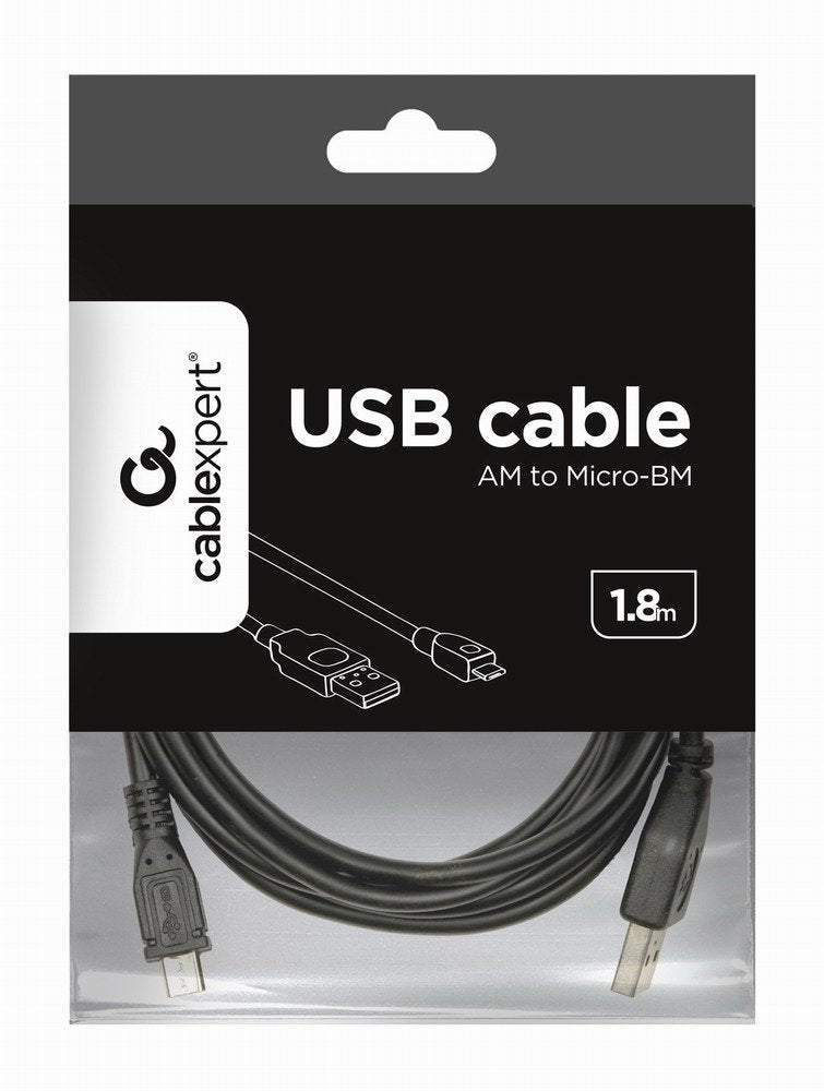 Gembird Cable Usb A Micro Usb 1.80m Negro Ccp-Musb2-Ambm-6