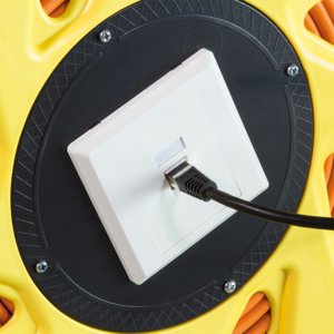 Logilink Carrete Cable Cat 7a Conector Keystone Jack 90m Naranja Cq5090s