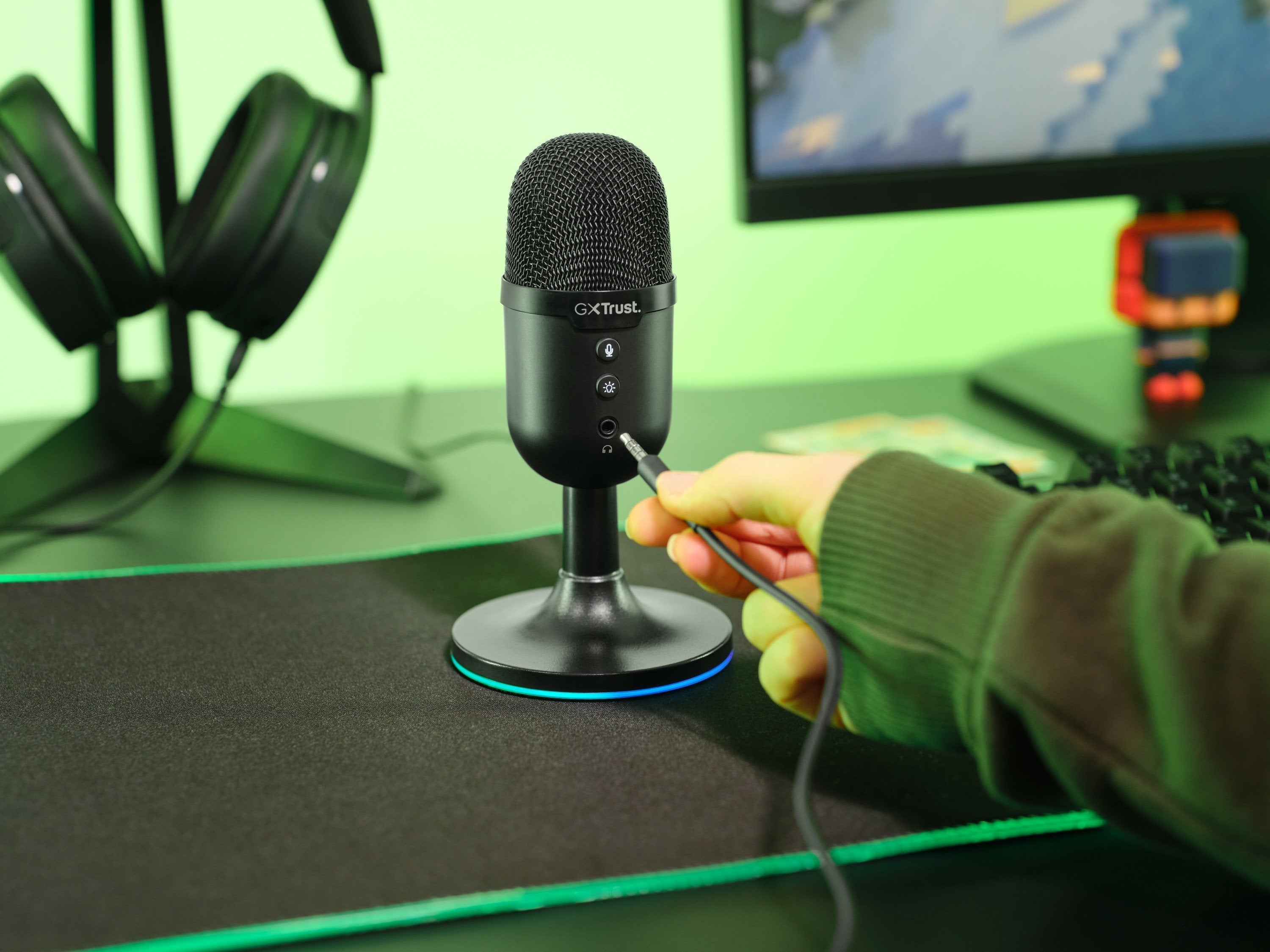 Trust Gxt 234p Yunix Negro Micrófono De Superficie Para Mesa